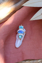 Load image into Gallery viewer, Apaptite + Australian Boulder Opal Ring - Size 8.25