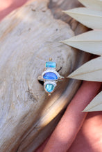 Load image into Gallery viewer, Apaptite + Australian Boulder Opal Ring - Size 8.25