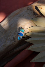 Load image into Gallery viewer, Apaptite + Australian Boulder Opal Ring - Size 8.25