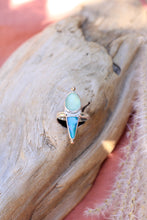 Load image into Gallery viewer, Chalcedony + Australian Boulder Opal Ring - Size 6.75