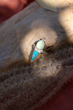 Load image into Gallery viewer, Chalcedony + Australian Boulder Opal Ring - Size 6.75