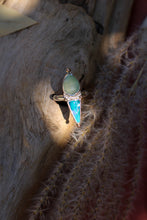 Load image into Gallery viewer, Chalcedony + Australian Boulder Opal Ring - Size 6.75