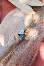 Load image into Gallery viewer, Chalcedony + Australian Boulder Opal Ring - Size 6.75