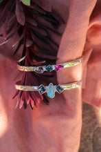 Load image into Gallery viewer, Tourmaline + Australian Opal Cuff
