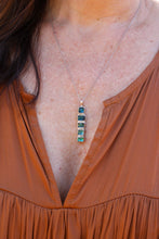 Load image into Gallery viewer, Ombre Tourmaline Starburst Necklace