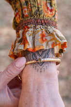 Load image into Gallery viewer, Tourmaline + Diamond + Garnet Cuff