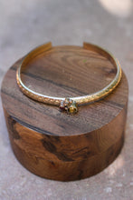Load image into Gallery viewer, Tourmaline + Diamond + Garnet Cuff
