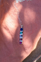 Load image into Gallery viewer, Ombre Tourmaline Starburst Necklace