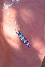 Load image into Gallery viewer, Ombre Tourmaline Starburst Necklace