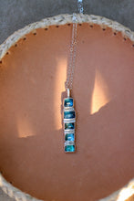 Load image into Gallery viewer, Ombre Tourmaline Starburst Necklace