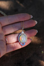 Load image into Gallery viewer, Oracle Pendulum Necklace w/Australian Opal