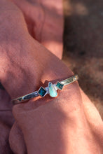 Load image into Gallery viewer, Tourmaline + Australian Opal Cuff