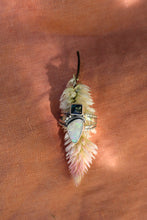 Load image into Gallery viewer, Blue Tourmaline + Australian Opal Ring - Size 6
