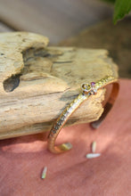 Load image into Gallery viewer, Tourmaline + Diamond + Garnet Cuff