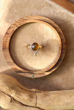 Load image into Gallery viewer, Cat-Eye Apatite + Citrine Ring -Size 7