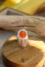 Load image into Gallery viewer, Carnelian + Bruneau Jasper Ring -Size 7