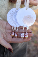 Load image into Gallery viewer, Silver Hoop - Baroque Pearl