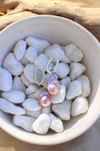 Load image into Gallery viewer, Silver Hoop - Baroque Pearl