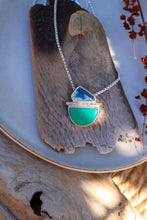 Load image into Gallery viewer, •Australian Opal + Chrysoprase HORIZON Necklace