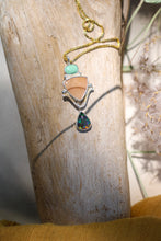 Load image into Gallery viewer, Bruneau Jasper +  Turquoise + Ethiopian Opal Necklace