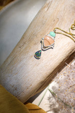 Load image into Gallery viewer, Bruneau Jasper +  Turquoise + Ethiopian Opal Necklace