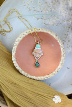 Load image into Gallery viewer, Bruneau Jasper +  Turquoise + Ethiopian Opal Necklace