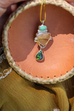 Load image into Gallery viewer, Bruneau Jasper +  Turquoise + Ethiopian Opal Necklace