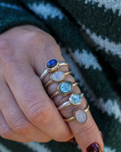 Load image into Gallery viewer, Aquamarine Ring - Size 6.75