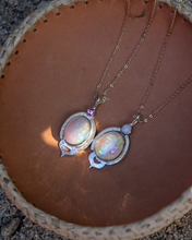Load image into Gallery viewer, Oracle Pendulum Necklace w/Australian Opal