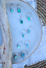Load image into Gallery viewer, REN Mini Hoops + Turquoise