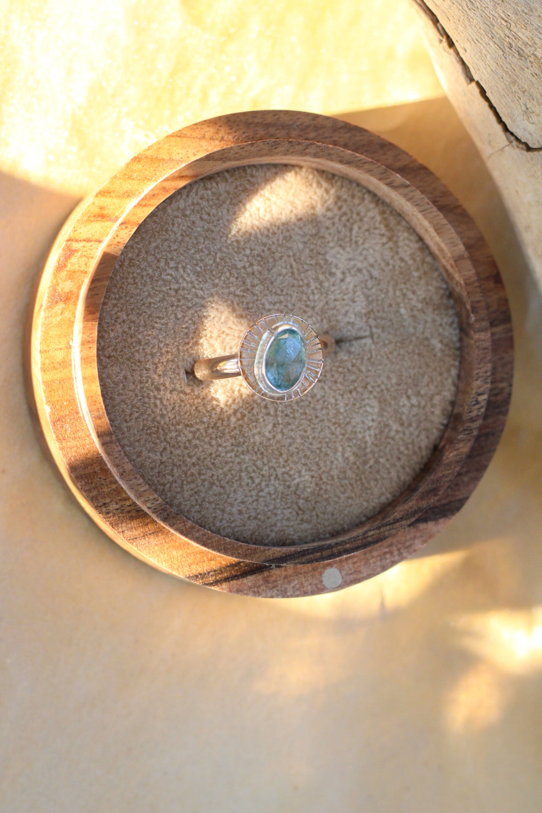 FREYA Ring Aquamarine - Size 9