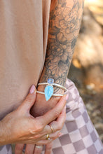 Load image into Gallery viewer, Australian Boulder Opal + Larimar Cuff

