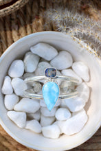 Load image into Gallery viewer, Australian Boulder Opal + Larimar Cuff
