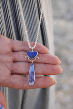 Load image into Gallery viewer, Opal Heart + Chalcedony Necklace
