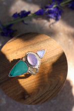 Load image into Gallery viewer, Australian Opal + Chalcedony + Variscite Ring - Size 8
