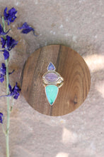 Load image into Gallery viewer, Australian Opal + Chalcedony + Variscite Ring - Size 8
