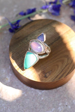 Load image into Gallery viewer, Australian Opal + Chalcedony + Variscite Ring - Size 8
