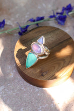 Load image into Gallery viewer, Australian Opal + Chalcedony + Variscite Ring - Size 8

