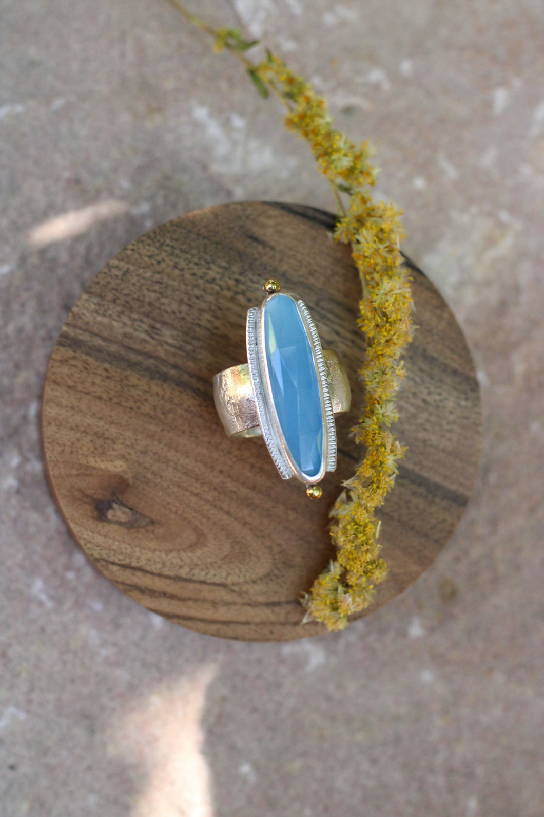 Chalcedony Ring - Size 8.75