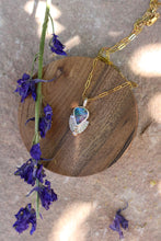Load image into Gallery viewer, Australian Opal + Diamond Necklace
