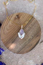 Load image into Gallery viewer, Chalcedony + Diamond Necklace
