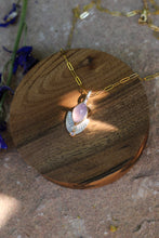 Load image into Gallery viewer, Chalcedony + Diamond Necklace
