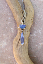Load image into Gallery viewer, Opal Heart + Chalcedony Necklace
