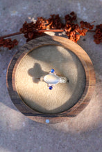Load image into Gallery viewer, Grey Moonstone + Kyanite Ring - Size 7

