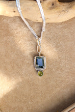 Load image into Gallery viewer, Moss Agate + Cat-Eye Apatite Necklace
