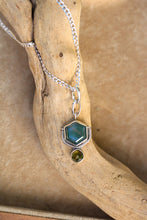 Load image into Gallery viewer, Moss Agate + Sphene Necklace
