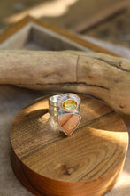 Load image into Gallery viewer, Citrine + Bruneau Jasper Ring -Size 8.25
