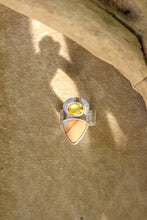 Load image into Gallery viewer, Citrine + Bruneau Jasper Ring -Size 8.25
