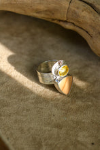 Load image into Gallery viewer, Citrine + Bruneau Jasper Ring -Size 8.25
