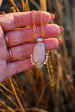 Load image into Gallery viewer, Sun + Australian Opal Necklace
